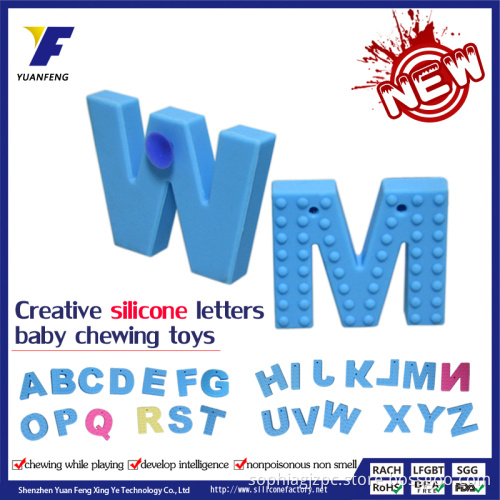 Educational Silicone Letter Baby Puzzle Toy Funny Baby Toys for Sale